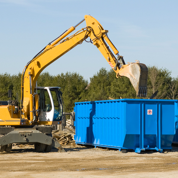 can i choose the location where the residential dumpster will be placed in Villa Ridge